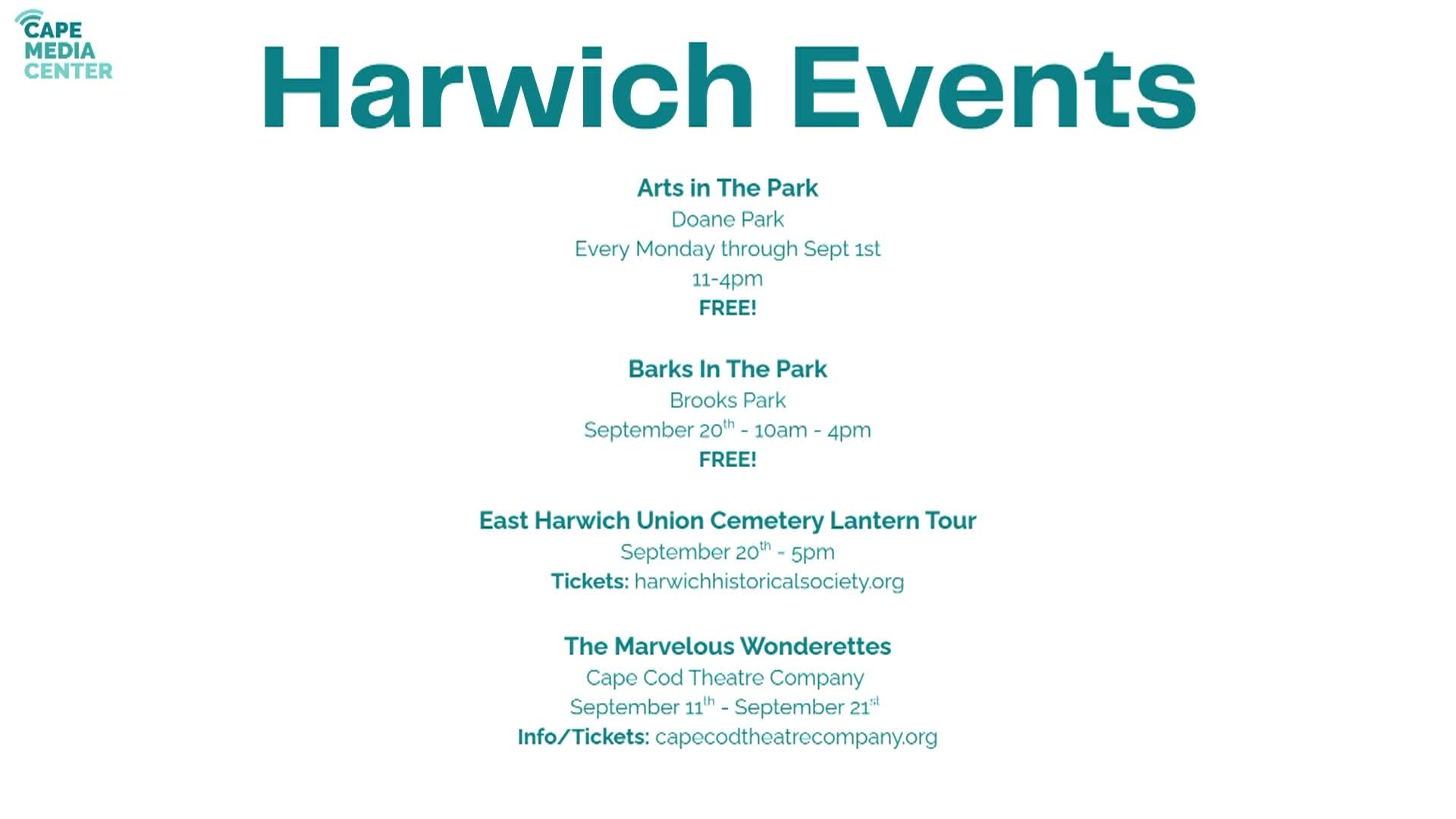 Harwich Events 8-29