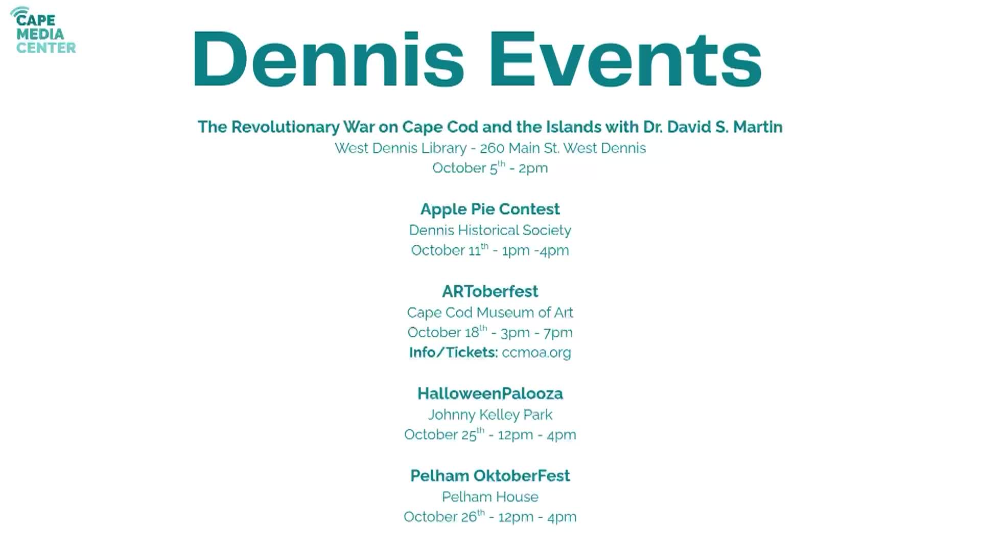 Dennis Events 10-3