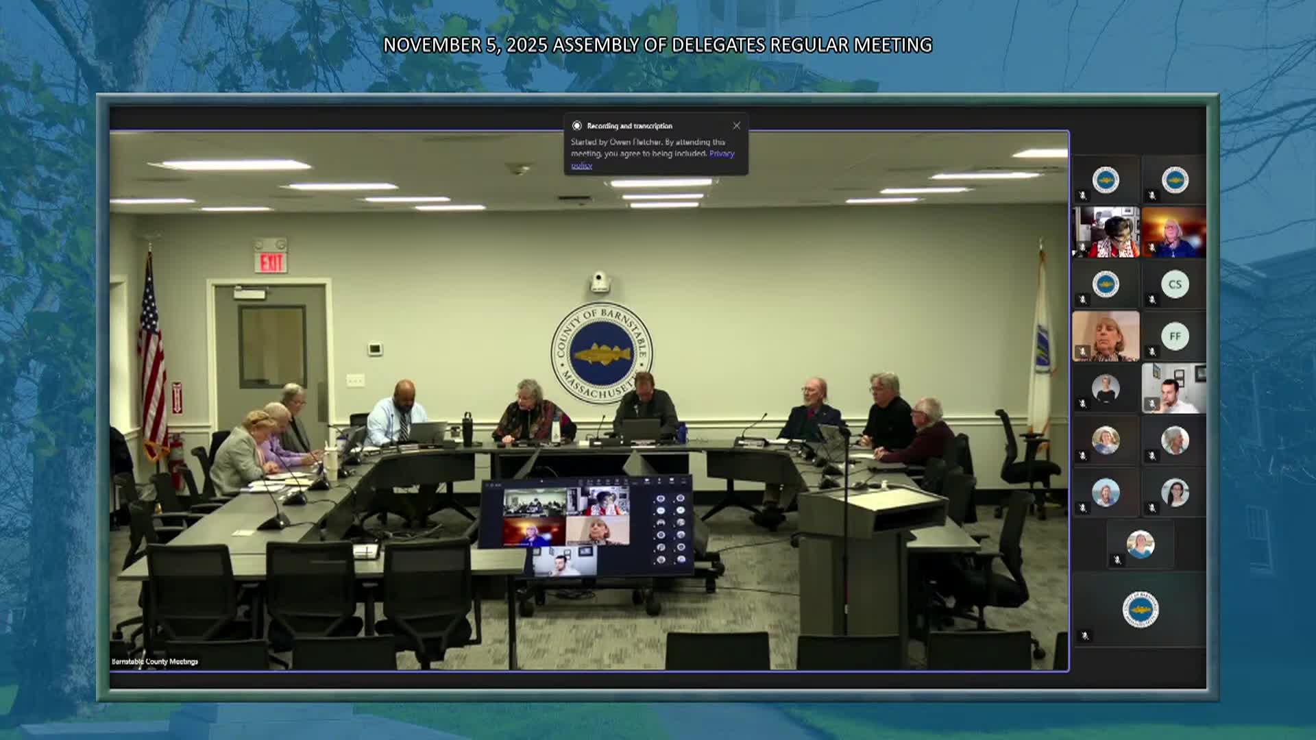 Barnstable Assembly of Delegates Regular Meeting - November 5_ 2025