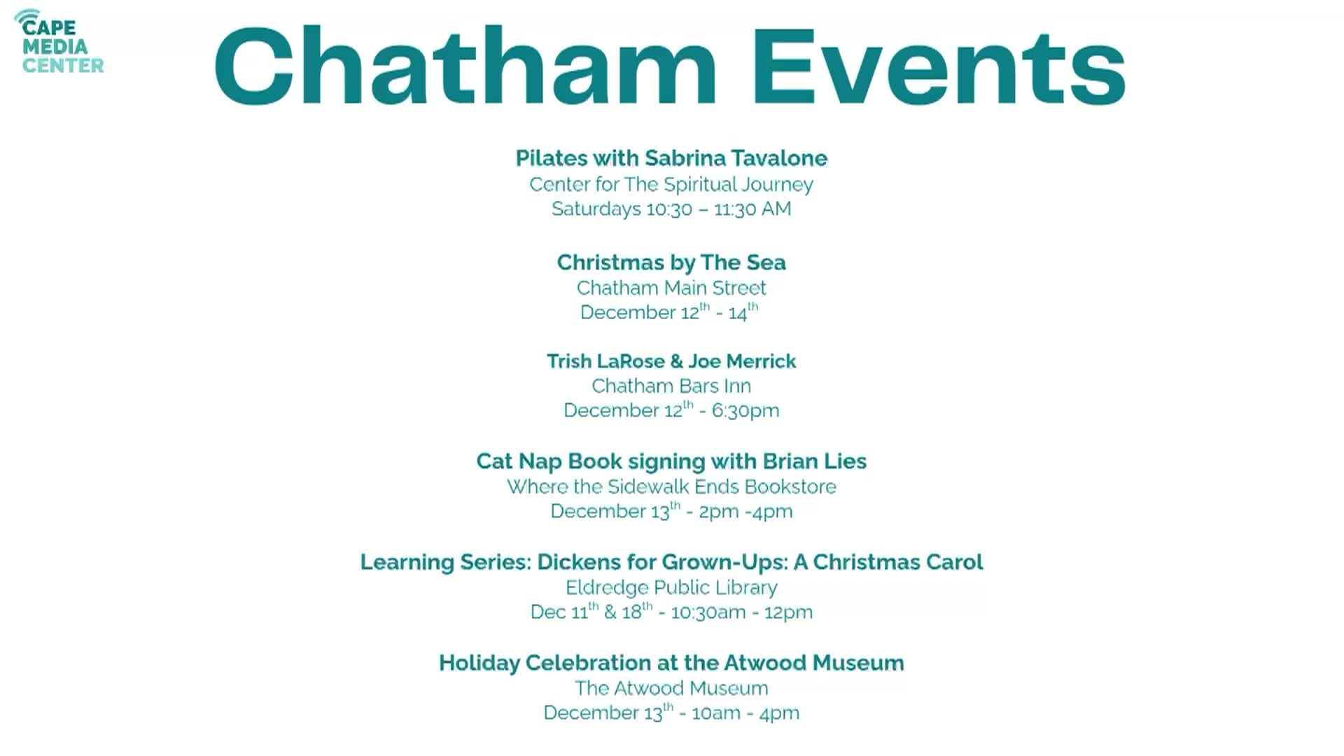 Chatham Events 12-5