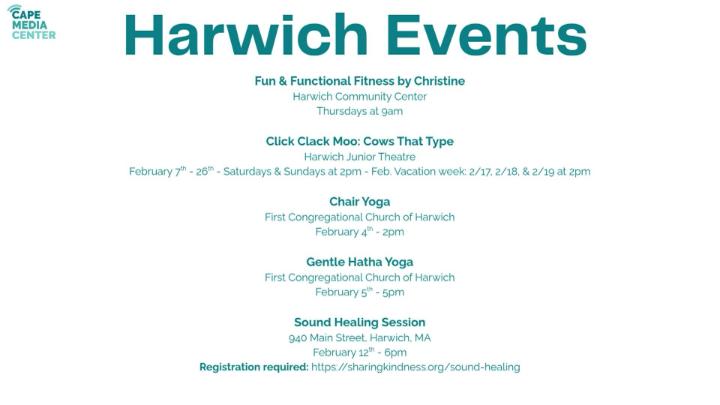 Thumbnail image for Harwich events 1-30-26