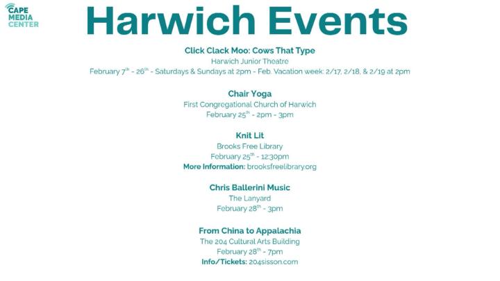Thumbnail image for Harwich events 2-20-26