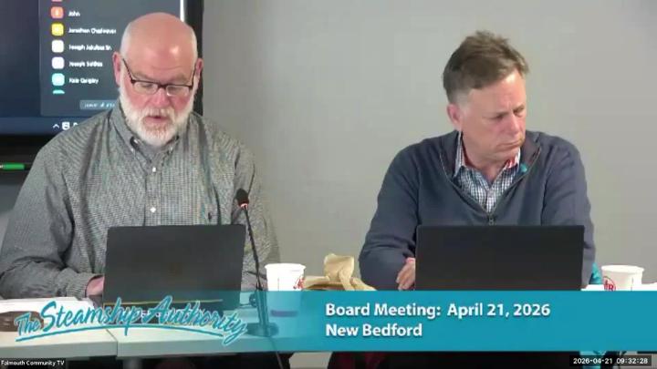 Thumbnail image for Steamship Authority Port Council Meeting - April 21 2026