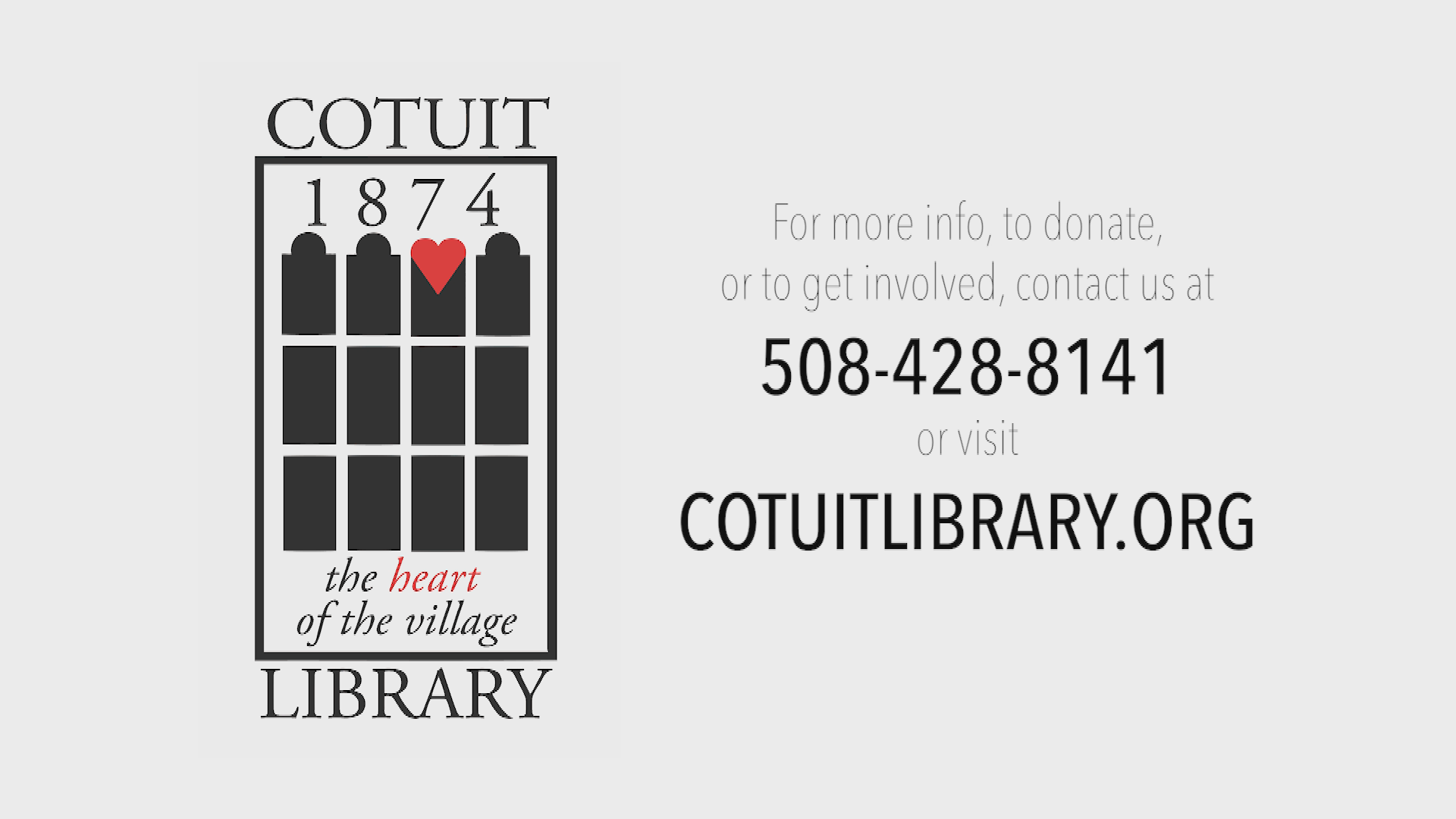 Thumbnail image for Cotuit Library PSA